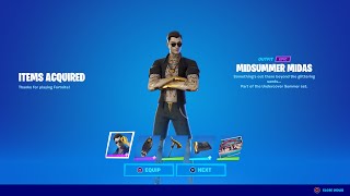 HOW TO GET NEW MIDSUMMER MIDAS SKIN IN FORTNITE [upl. by Jacquie]