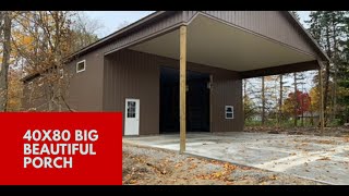 Building a Pole Barn From Start To Finish By Affordable Buildings [upl. by Jeno]