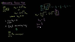 Alternating series test  Series  AP Calculus BC  Khan Academy [upl. by Ijok349]