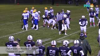 Fair Haven vs Poultney Football  October 17 2024 [upl. by Isac501]