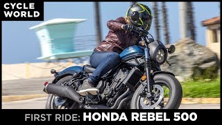 2020 Honda Rebel 500 Review  First Ride [upl. by Nivk345]