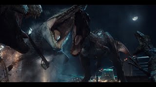 TRex Vs Indominus Rex Fight  1080pLatino [upl. by Heinrich616]