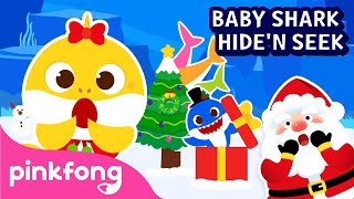 Christmas Sharks Hiden Seek  Christmas Story  Christmas Song  Pinkfong Songs for Children [upl. by Ocirderf]