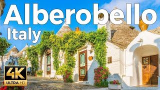 Alberobello Italy Walking Tour 4k Ultra HD 60fps – With Captions [upl. by Lyrred729]