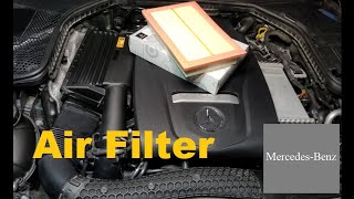 How to Replace Air Filter in MercedesBenz MercedesBenz Cclass and Eclass [upl. by Ellissa951]