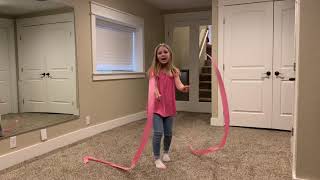 2 Ribbon Dance Tutorial Intermediate by Paige [upl. by Fonz542]