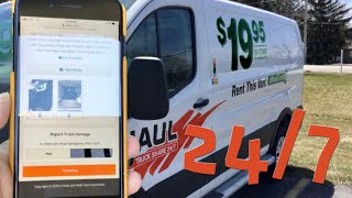 A full tour of UHaul’s selfservice truck rental service UHaul Truck Share 247 [upl. by Dulla]