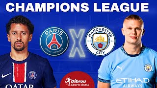 PSG X MANCHESTER CITY AO VIVO CHAMPIONS LEAGUE DIRETO ESTÁDIO  RODADA 7  NARRAÇÃO [upl. by Nivak207]