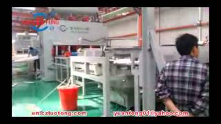 melamine lamination press machineMelamine faced board machineMelamine stick machine [upl. by Novek829]