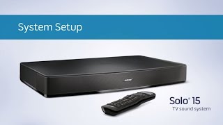 Bose Solo 15  System Setup [upl. by Welker]