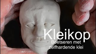 Kleikop boetseren met zelfhardende klei [upl. by Valenta]