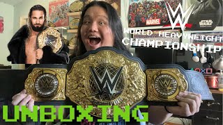 ITS BEAUTIFUL WWE World Heavyweight Championship Replica Title Belt 2023 UNBOXING [upl. by Adnav]