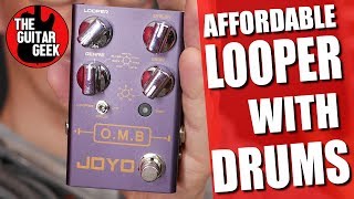 Loop Pedal with Drum Machine  Joyo OMB Demo and Review [upl. by Ezarra644]