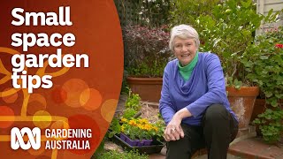 Planning tips for inner city courtyard and small space gardens  Garden Design  Gardening Australia [upl. by Eentruoc]