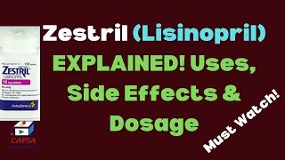 Zestril Lisinopril Explained Uses Side Effects Dosage Kidney Protection amp More [upl. by Damas868]