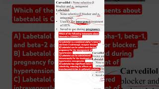 Which of the following statements about labetalol is CORRECT [upl. by Ormiston]