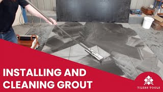 Installing and Cleaning Grout with FUGAPAVE Flex CH and FUGAGUN  Using Pedalo for Perfect Results [upl. by Ibrad]