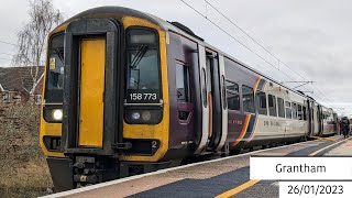 Trains at Grantham 26012023 [upl. by Selmner]