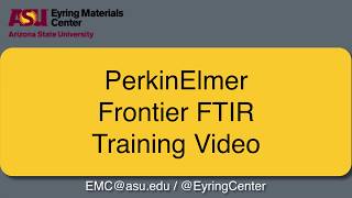 PerkinElmer Frontier FTIR training video [upl. by Fu]