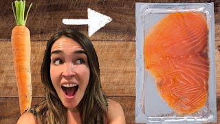 I Try To Make Vegan Salmon With Carrots [upl. by Amoreta826]