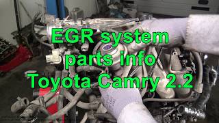 EGR system parts info 5SFE Toyota Camry 22 [upl. by Dodd21]