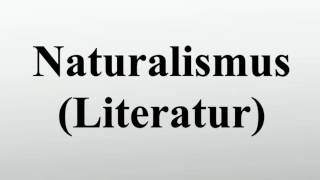 Naturalismus Literatur [upl. by Cherin]