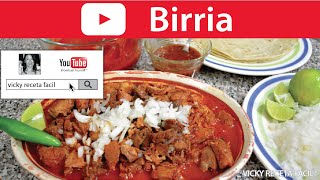 BIRRIA DE RES  Vicky Receta Facil [upl. by Meehahs579]