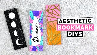 3 Easy Aesthetic DIY Bookmark Ideas [upl. by Eninaj]