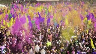 India celebrates Holi festival of colours [upl. by Kos]