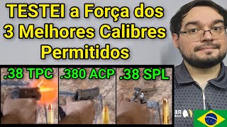 Teste em objetos 38 TPC vs 380 ACP x Revólver 38 SPL Qual é Melhor O que Realmente importa [upl. by Wolcott]