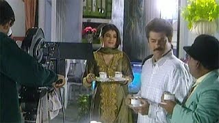 Making Of Gharwali Baharwali  Anil Kapoor  Raveena Tandon  Flashback Video [upl. by Hortensia]