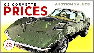 C3 Corvette AUCTION PRICES [upl. by Leonora19]