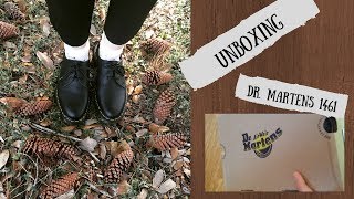 Unboxing Dr Martens 1461 Black Virginia oxfords From Zumiez [upl. by Aivyls]