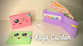 KAĞITTAN KOLAY CÜZDAN YAPIMI 💰💳💸🤩 KAĞIT CÜZDAN NASIL HAZIRLANIR📜ORİGAMİ CÜZDAN [upl. by Yerocaj986]