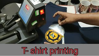 How TSHIRT printing works  Machine printing full process [upl. by Lonee782]