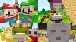 4 STORIES 1 WORLD NEW  Marios Nintendo Land  Minecraft Switch 1 [upl. by Laersi531]