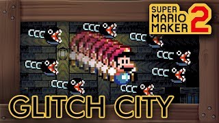 Super Mario Maker 2  15 Glitches in One Level [upl. by Suhsoj839]