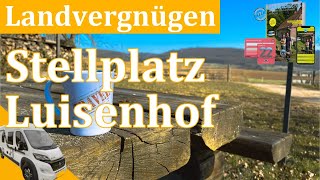 Stellplatz Luisenhof Stellplatzführer Landvergnügen 2022 mit dem Wohnmobil in den Spessart [upl. by Sherr]