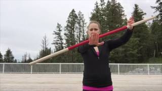 Wrist Elbow Strike  BEGINNER Staff Spinning Tutorial  Michelle C Smith [upl. by Zertnom]