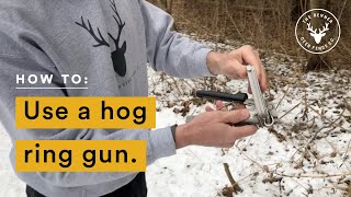 How to use a Wematic Hog Ring Gun [upl. by Kaazi22]