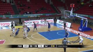 Isaiah Hartenstein  U18 European Championship vs Finland [upl. by Jolee]