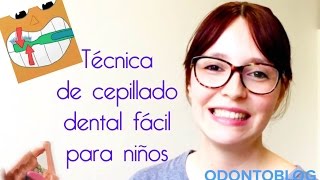 Técnica de cepillado fácil para niños [upl. by Aileda]