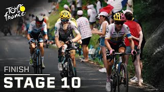 Tour de France 2023 Stage 10 finish  Cycling on NBC Sports [upl. by Ellenej603]