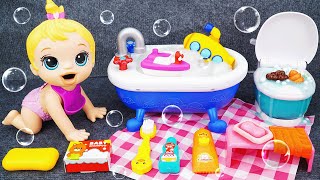 78 Minutes Satisfying with Unboxing Cute Baby Bathtub Playset Funny Toilet  Review Toy ASMR [upl. by Anitsirc]