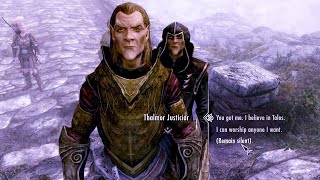 I like those options in dialog with Thalmor Justiciar Skyrim Anniversary Edition [upl. by Urita262]