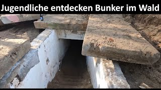 Jugendliche finden Bunker im Wald und graben ihn aus [upl. by Solange]