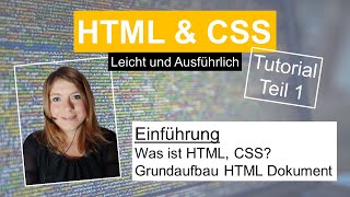 HTML Grundlagen HTML Tutorial deutsch Teil 1 [upl. by Gudren830]