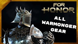 All Warmonger Gear Remastered  For Honor [upl. by Esilahs]