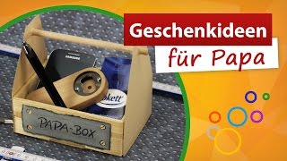 Geschenkideen für Papa 💚 Vatertag Bastelidee  trendmarkt24 [upl. by Anaerb]