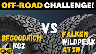 Falken Wildpeak AT3w vs BF Goodrich KO2 AllTerrain TA [upl. by Robby]